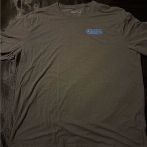 Under Armour Men's Charcoal Tee with Blue Logo
